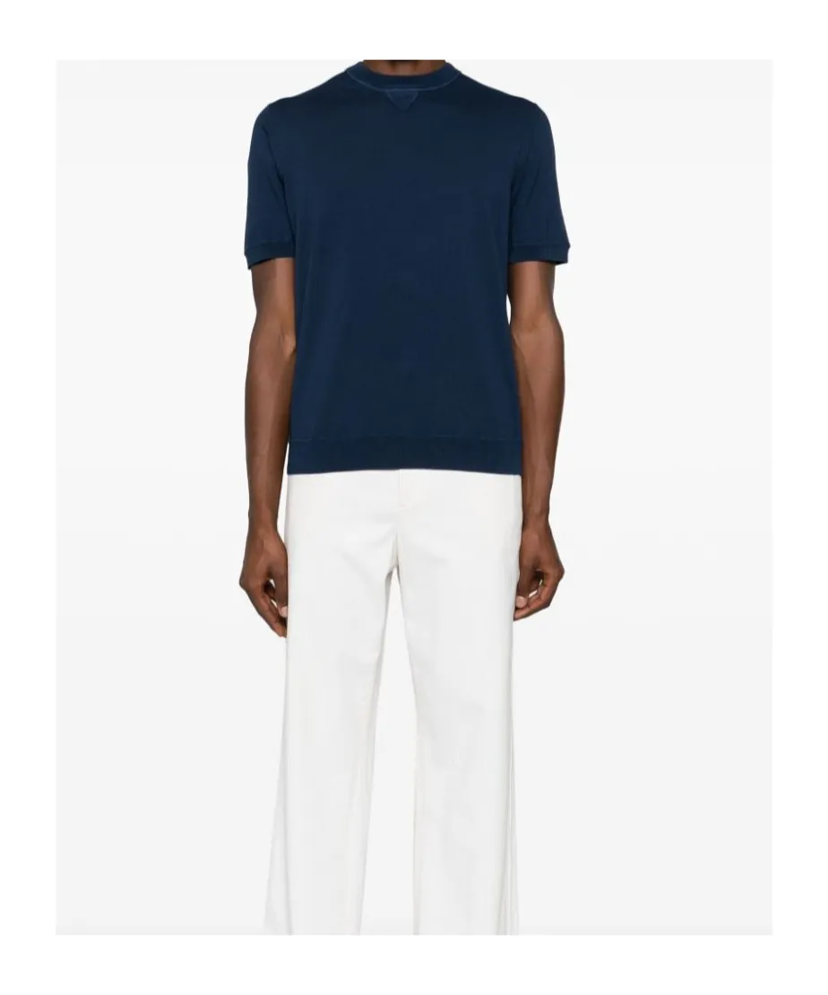 Fine-Knit Cotton T-Shirt