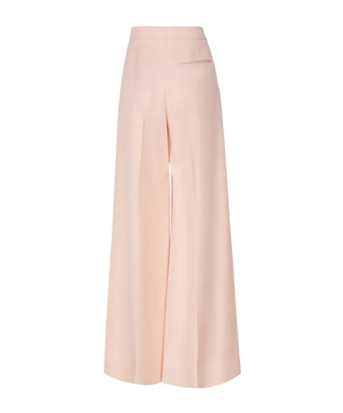 Stella Mccartney Rear-Jet Pocketed Wide-Leg Trousers