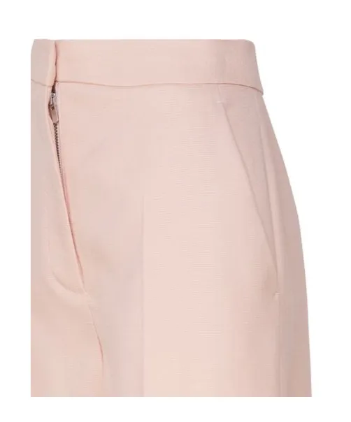 Stella Mccartney Rear-Jet Pocketed Wide-Leg Trousers