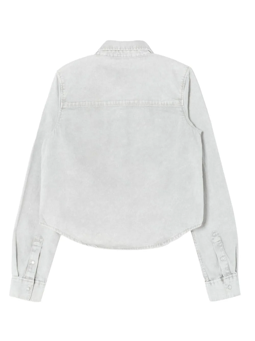 Press-Fastening Denim Shirt