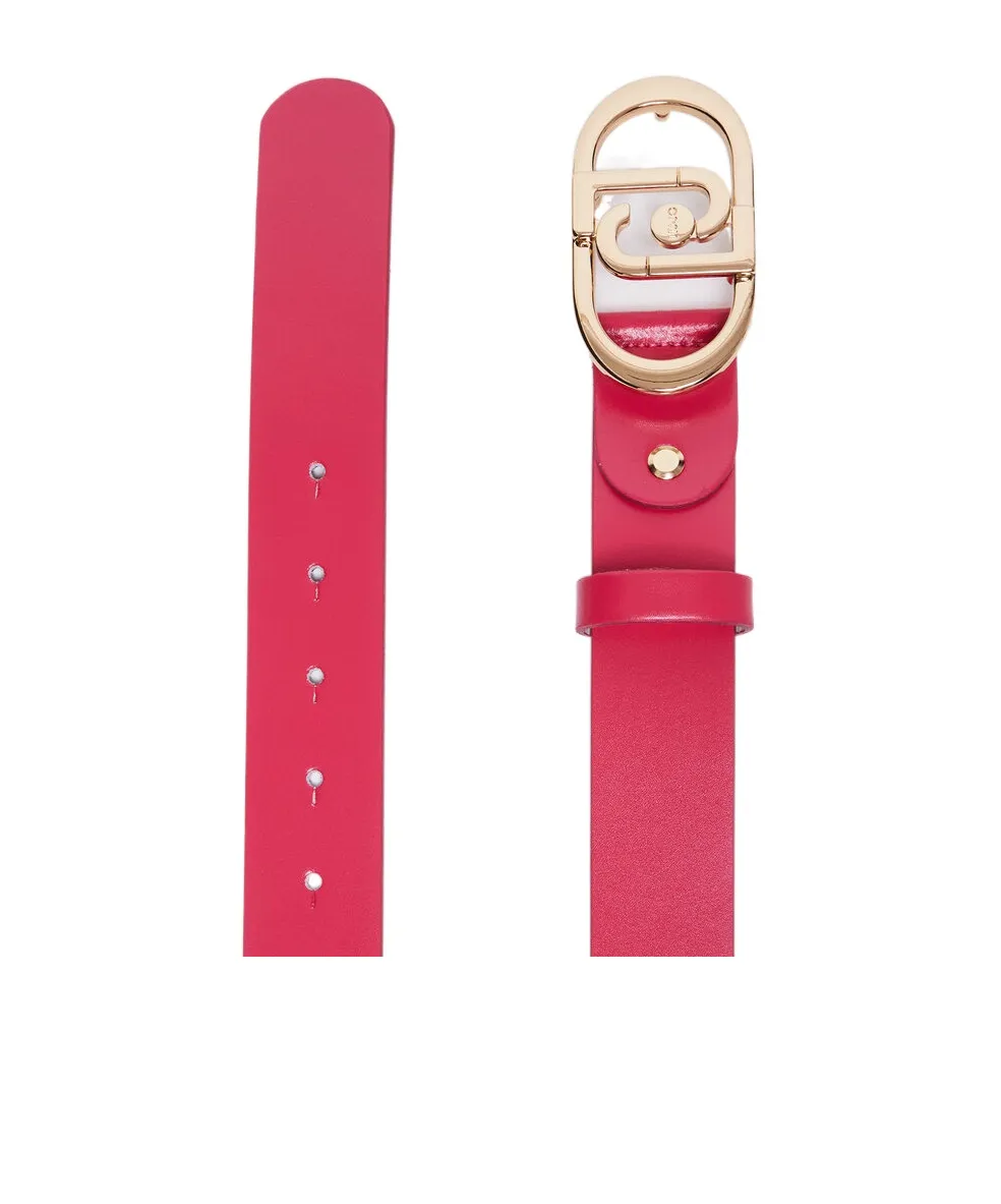 Liu Jo Logo Buckled Leather Belt