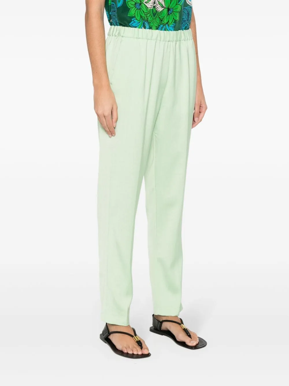 High-Waist Tapered Trousers