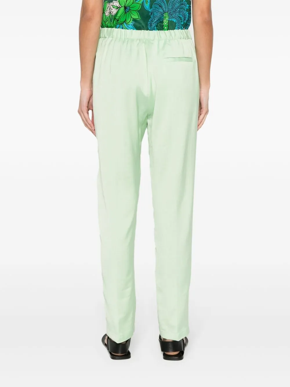 High-Waist Tapered Trousers