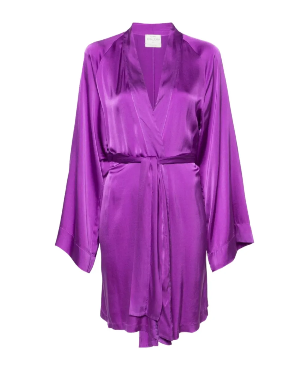 Kimono-Style Belted Dress