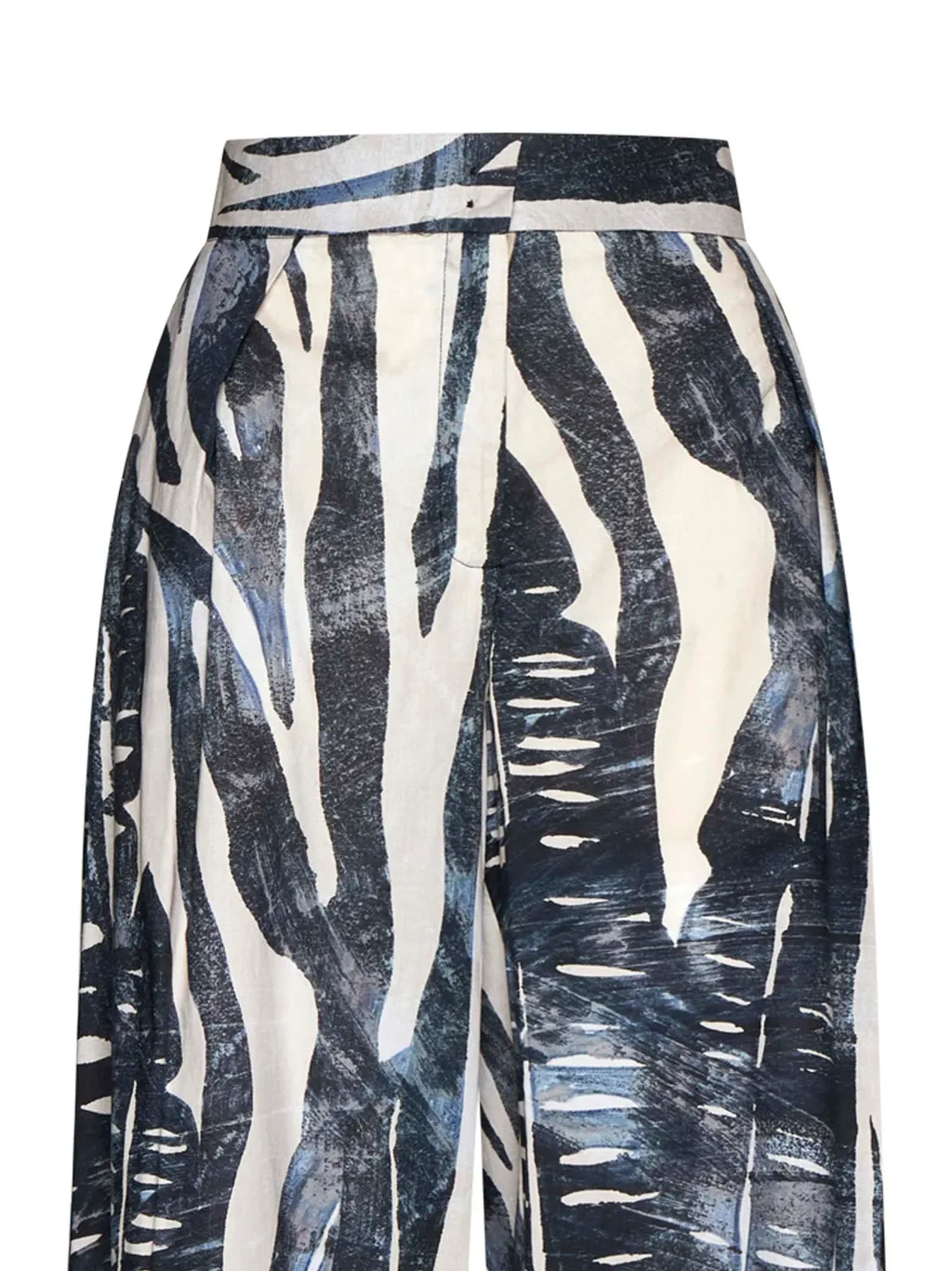 Printed Straight-Leg Casual Pants