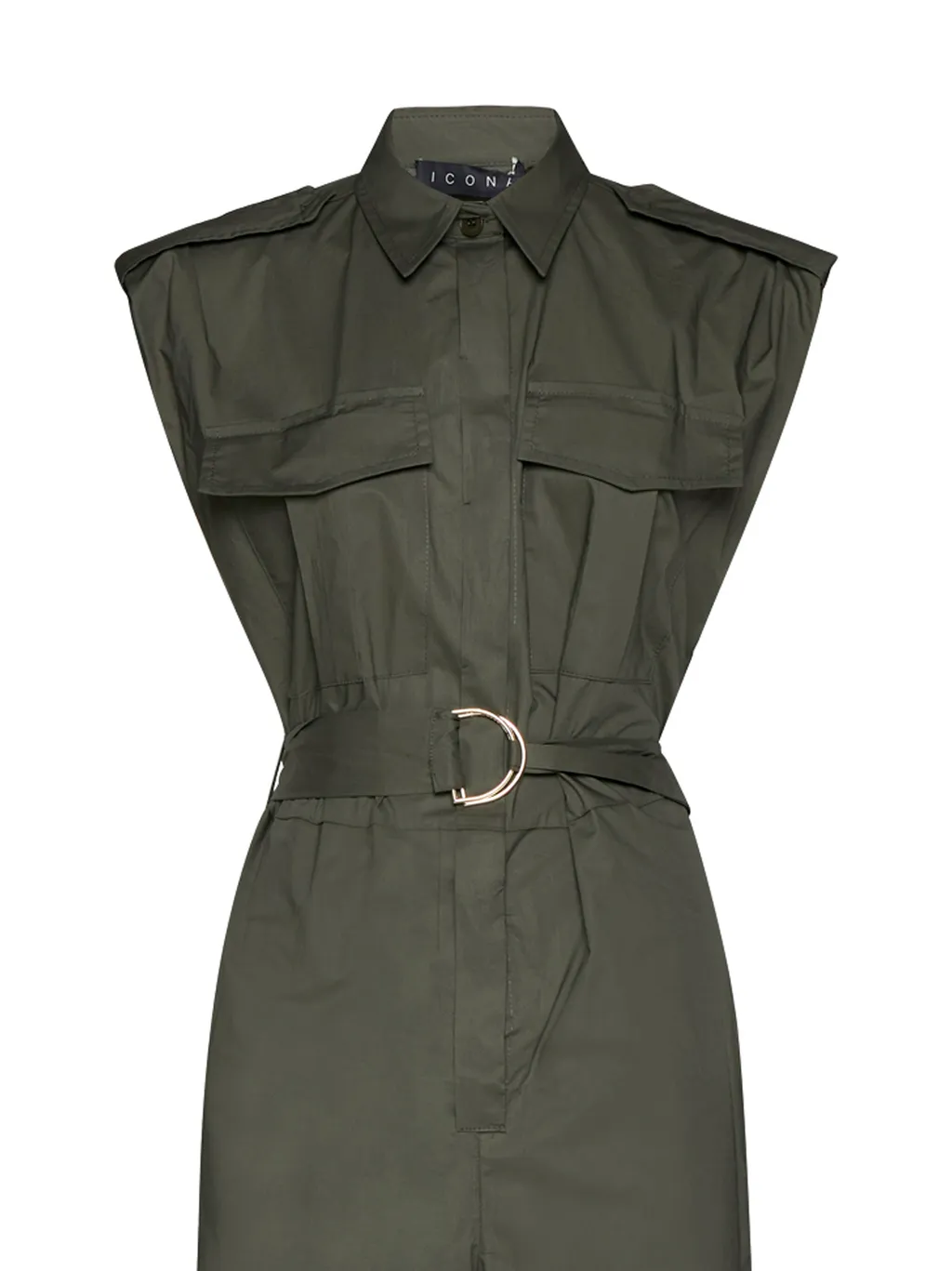 Sleeveless Belted Jumpsuit