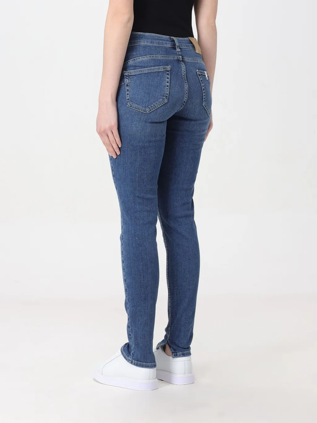 Denim Trousers With Belt Loops