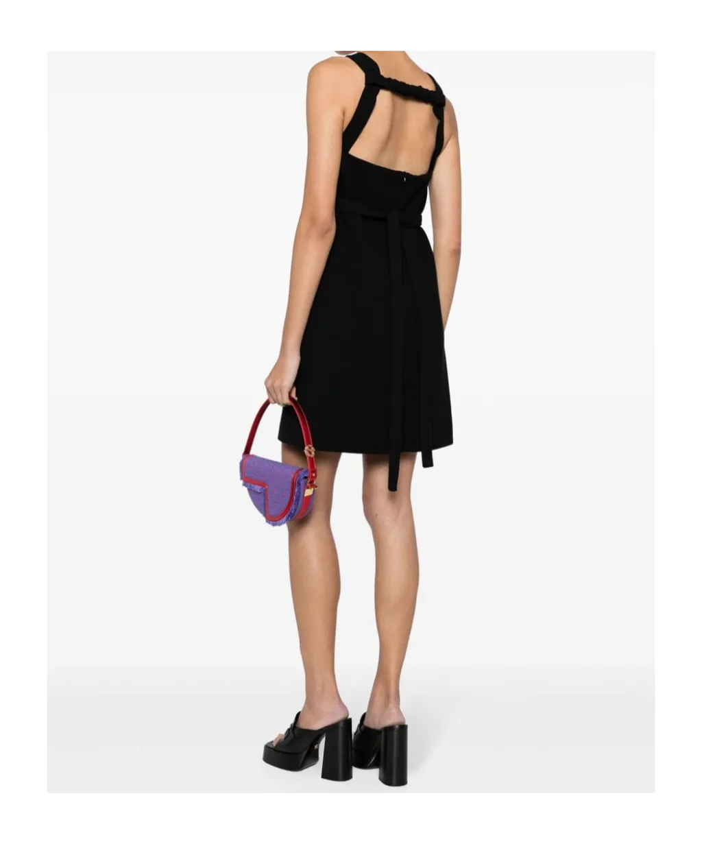 Halterneck Wool Minidress