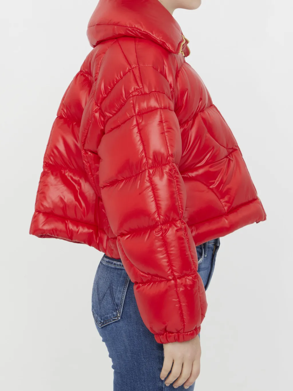 Patou Zip-Up Cropped Puffer Jacket
