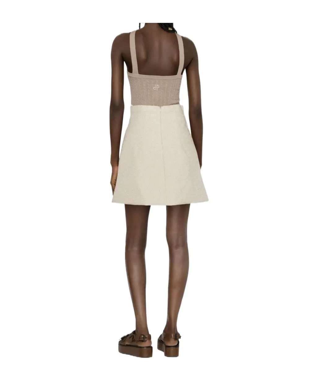 Patou Cross-Strap Cable Knitted Top