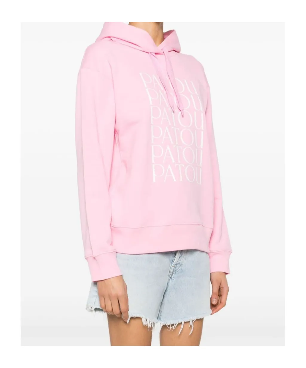 Patou Logo Printed Drawstring Hoddie