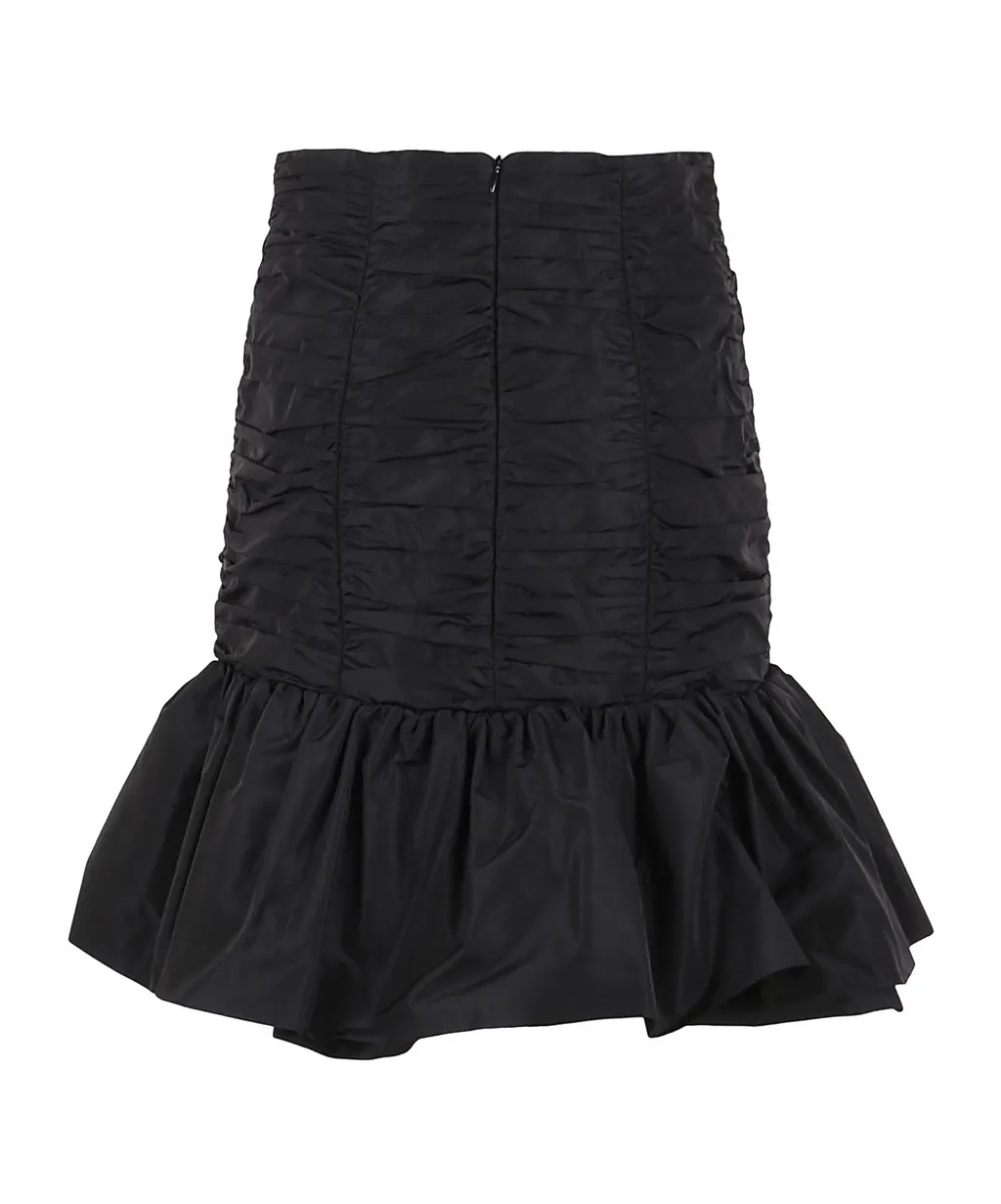 Patou Layered Detail Bloom Ruffled Mini Skirt