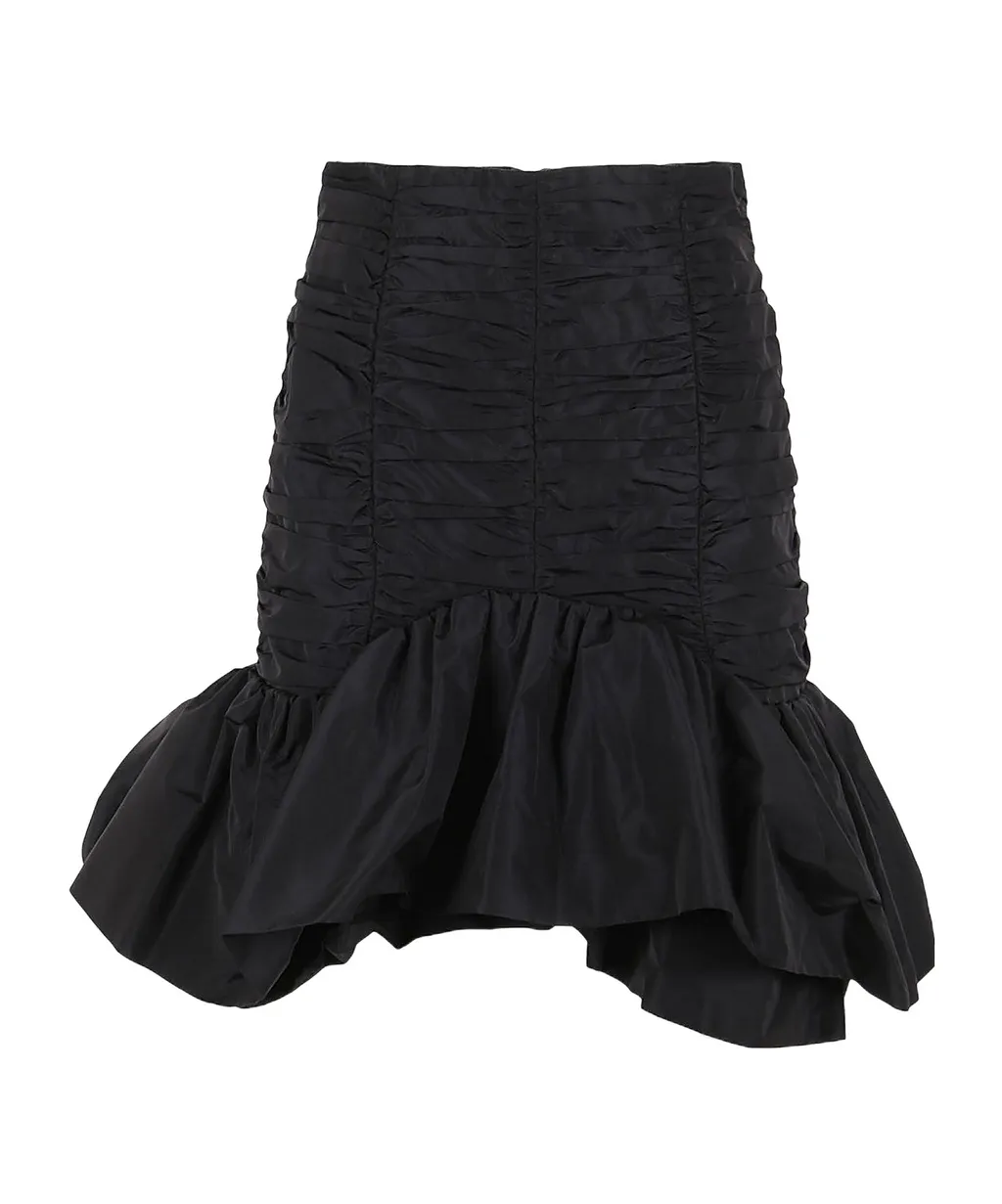 Patou Layered Detail Bloom Ruffled Mini Skirt