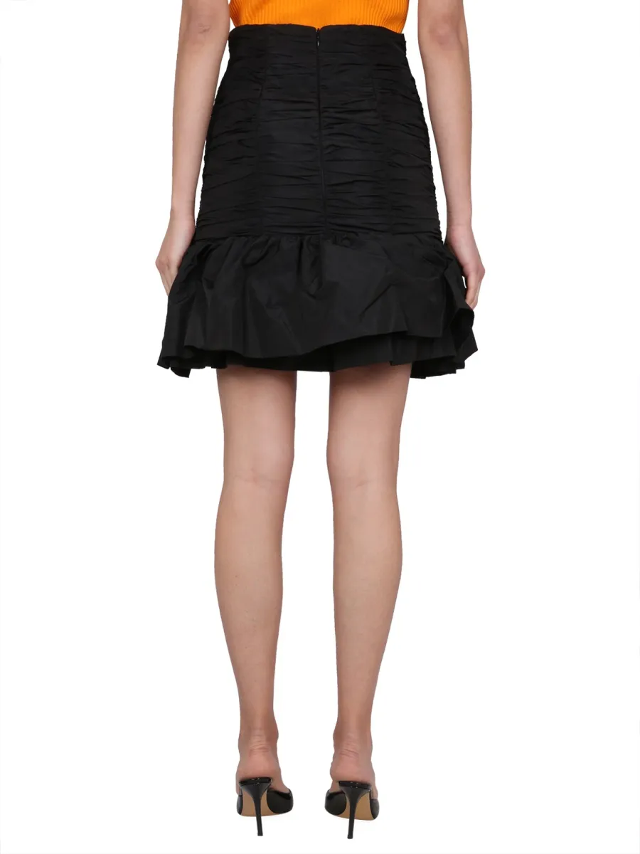 Patou Layered Detail Bloom Ruffled Mini Skirt