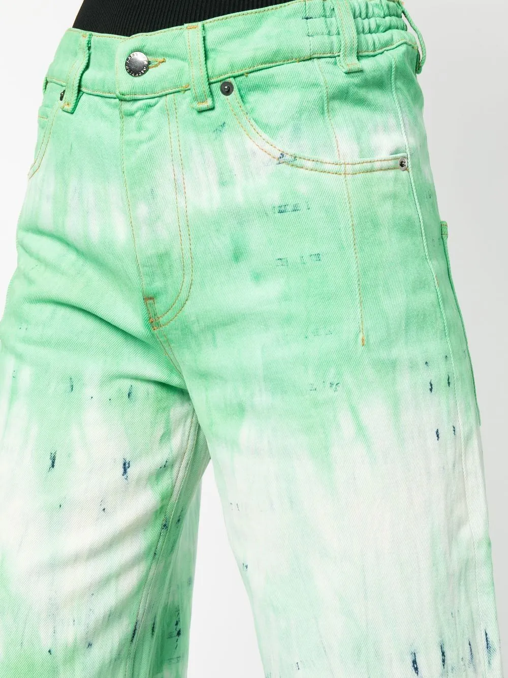 Tie-Dye Wide-Leg Jeans
