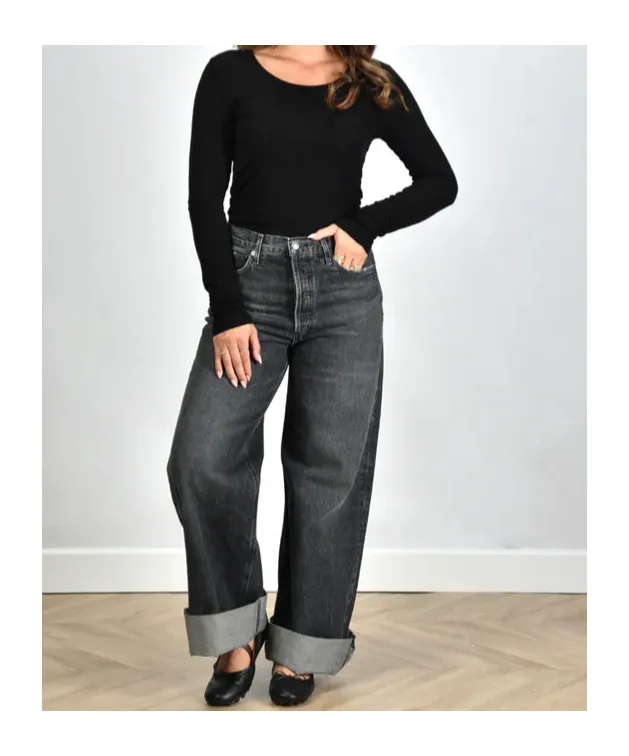 Scoop-Neck Lyocell-Blend Jumper