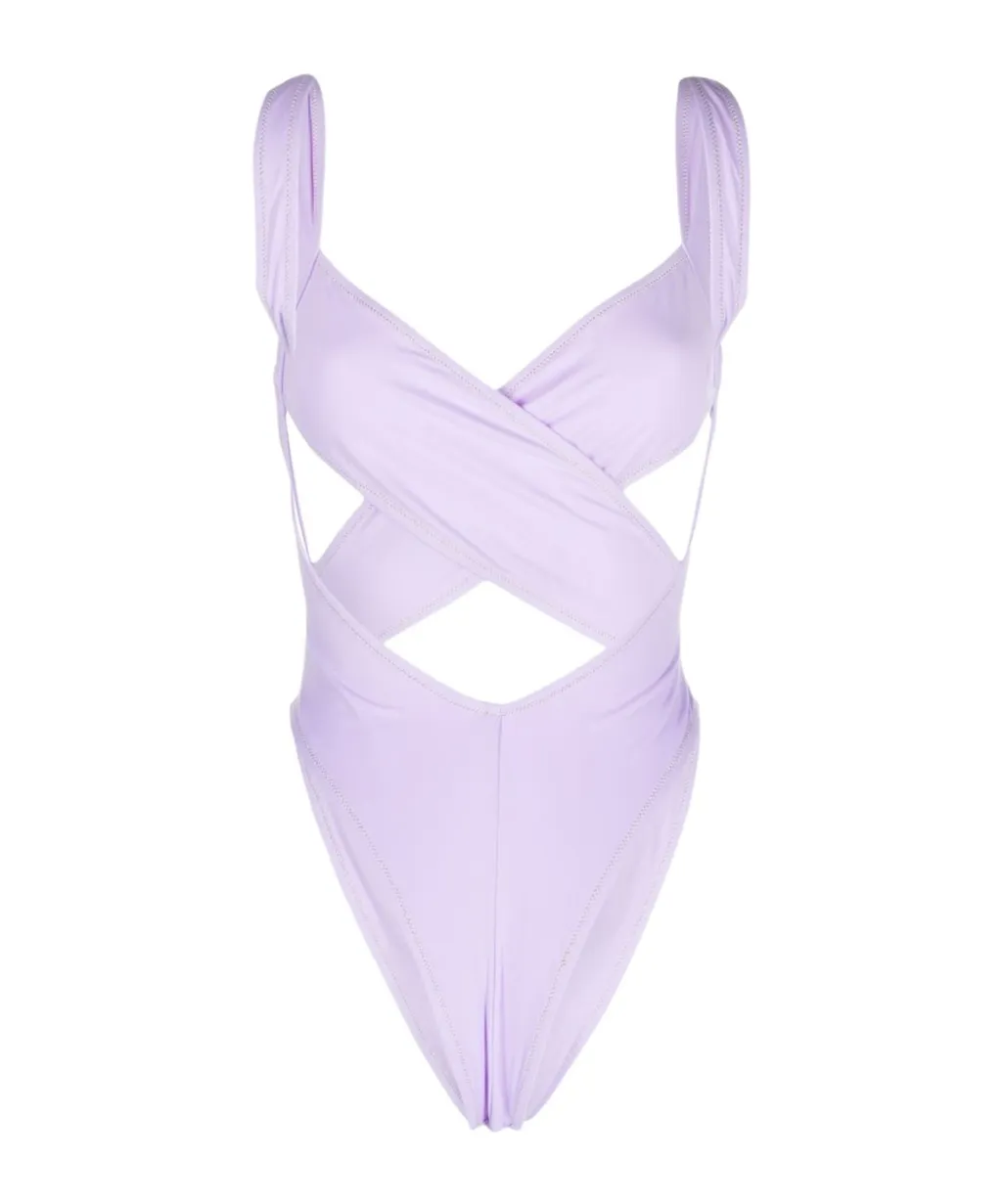 Reina Olga Exotica Cut-Out Open Back Swimsuit