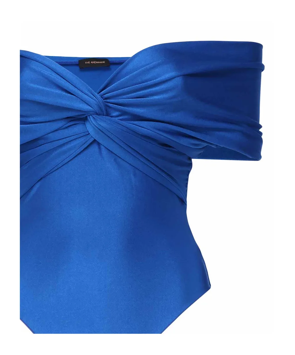 The Andamane Knot Detailed Off-Shoulder Bodysuit