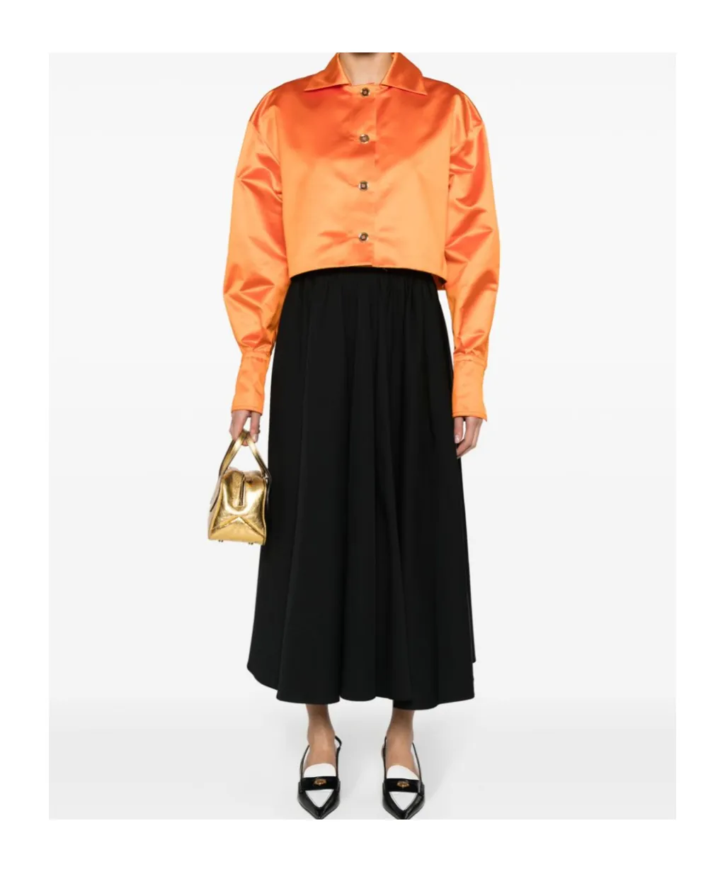 Satin Cropped Jacket