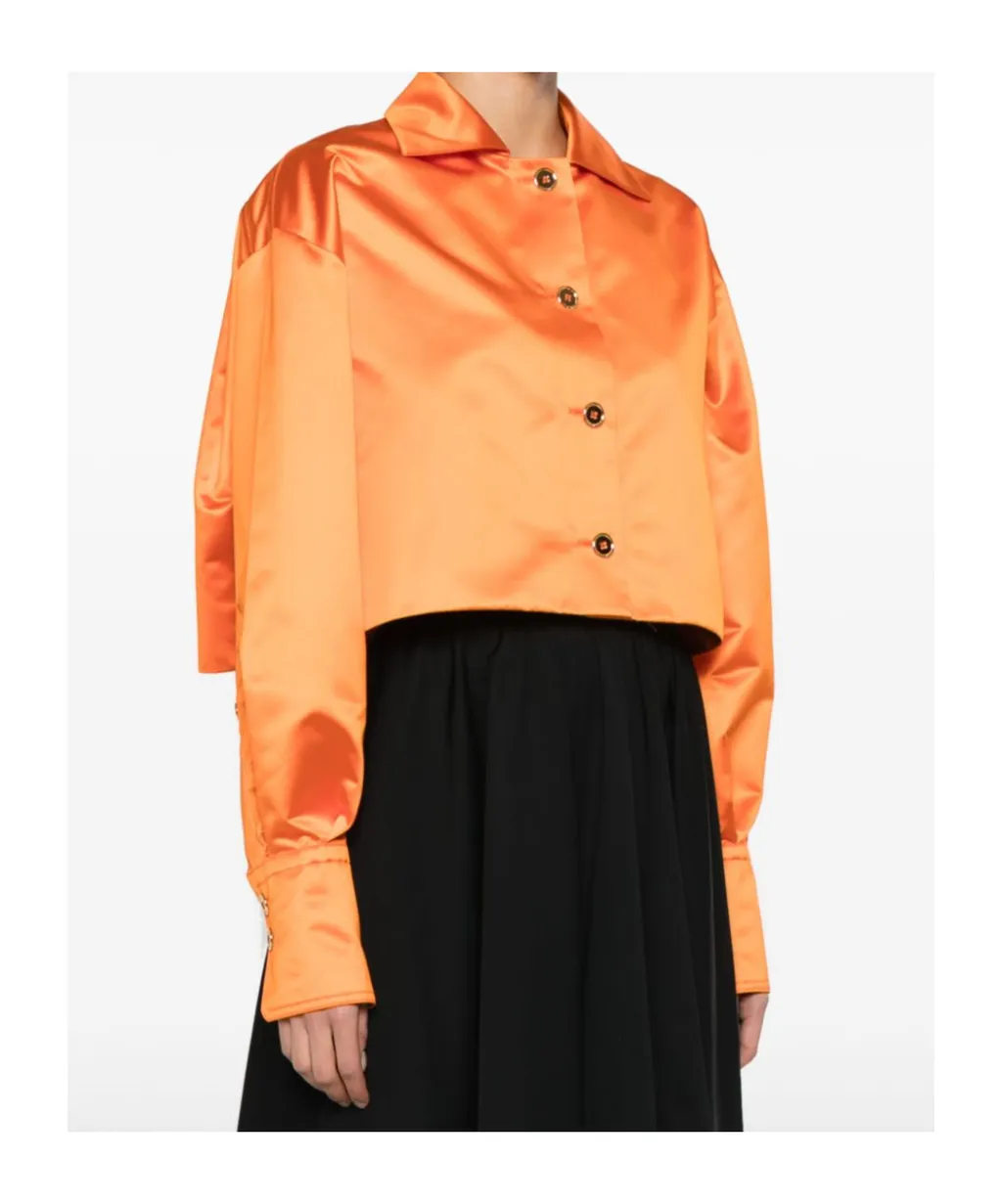 Satin Cropped Jacket