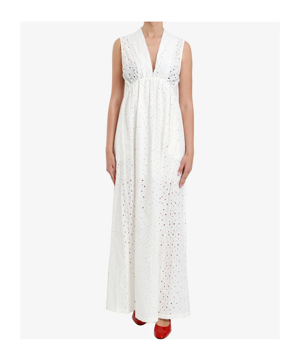 V-Neck Sleeveless Dress