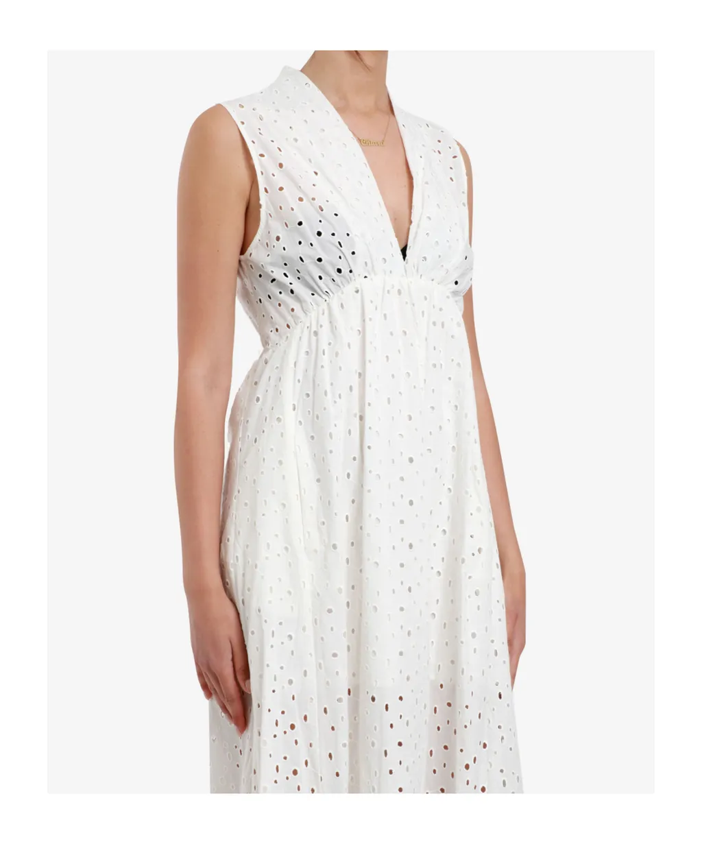 V-Neck Sleeveless Dress