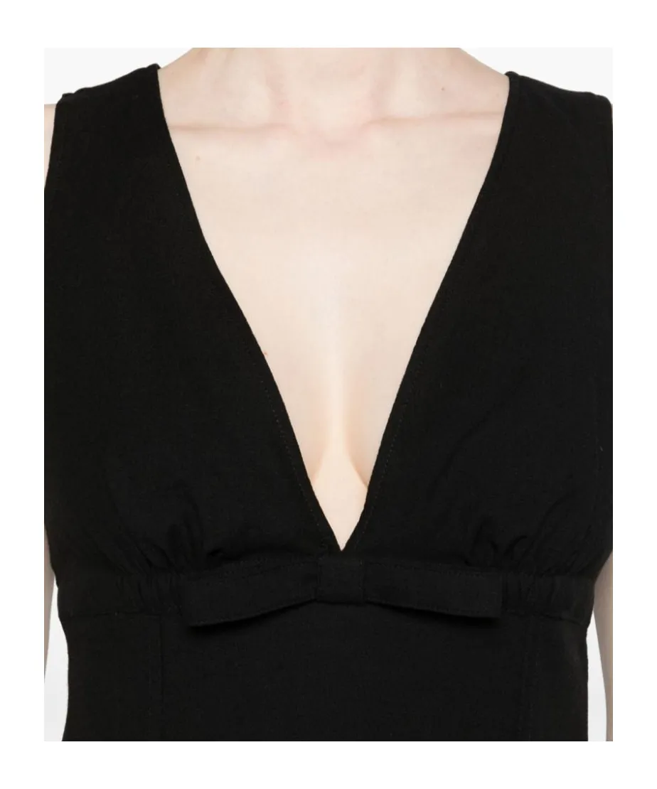 Patou V-Neck Sleeveless Dress