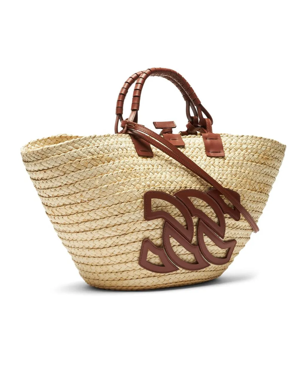 Casadei Panarea Logo Patch Tote Bag