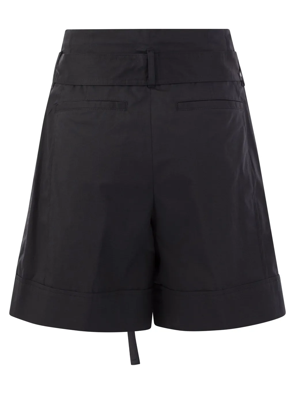 Peserico Pleated High-Waist Shorts