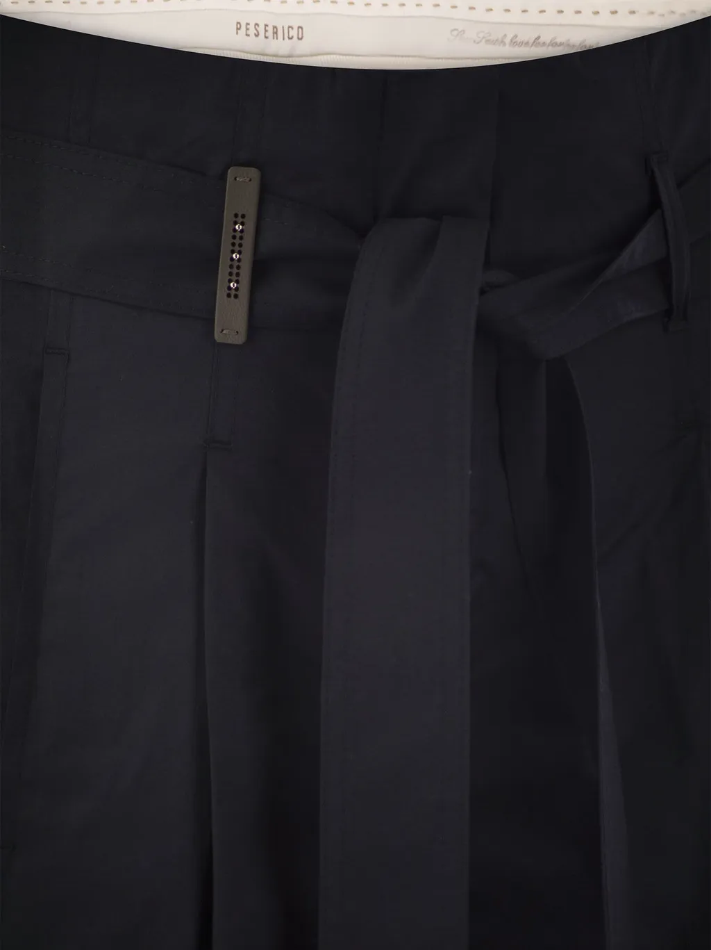 Peserico Pleated High-Waist Shorts