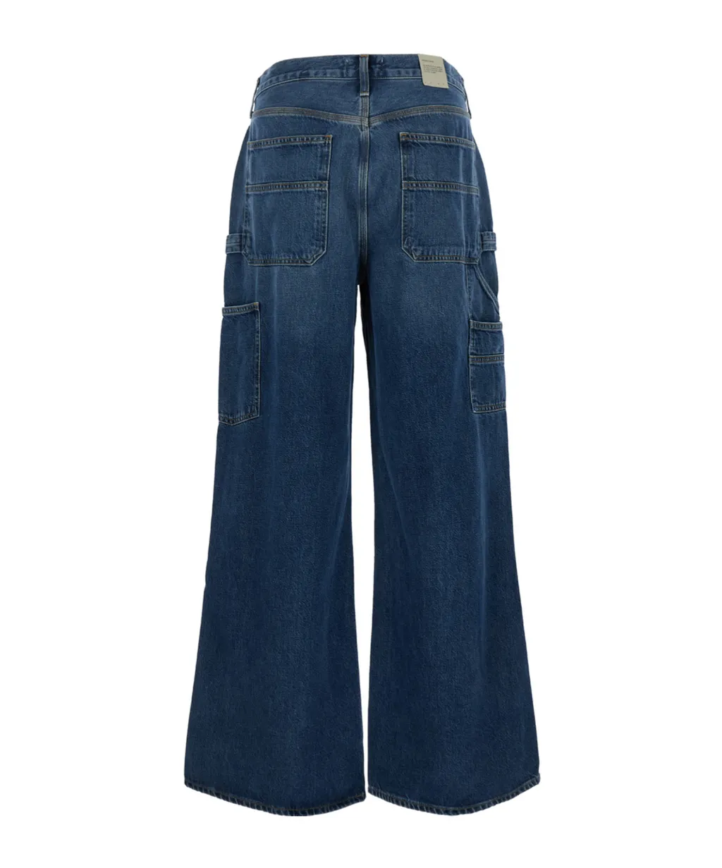 High Waist Denim Trousers
