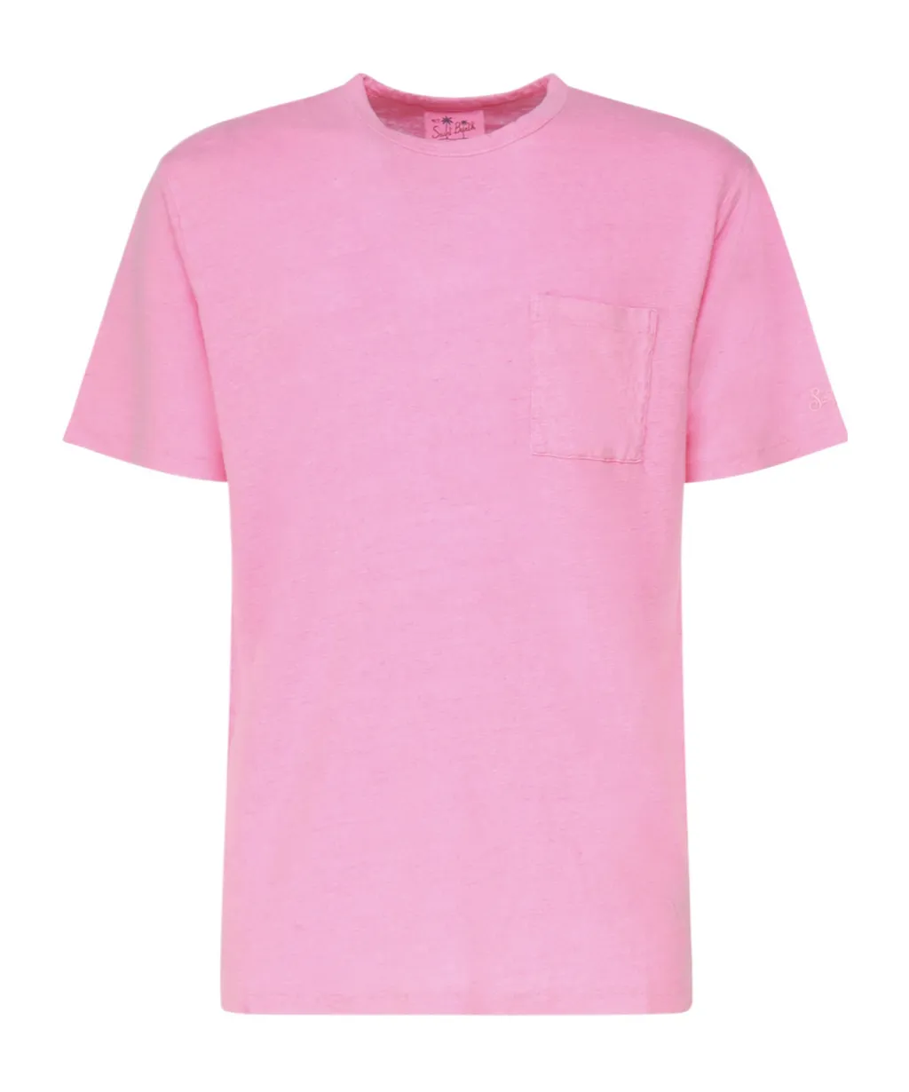 Mc2 Saint Barth Logo Embroidered Crewneck T-Shirt