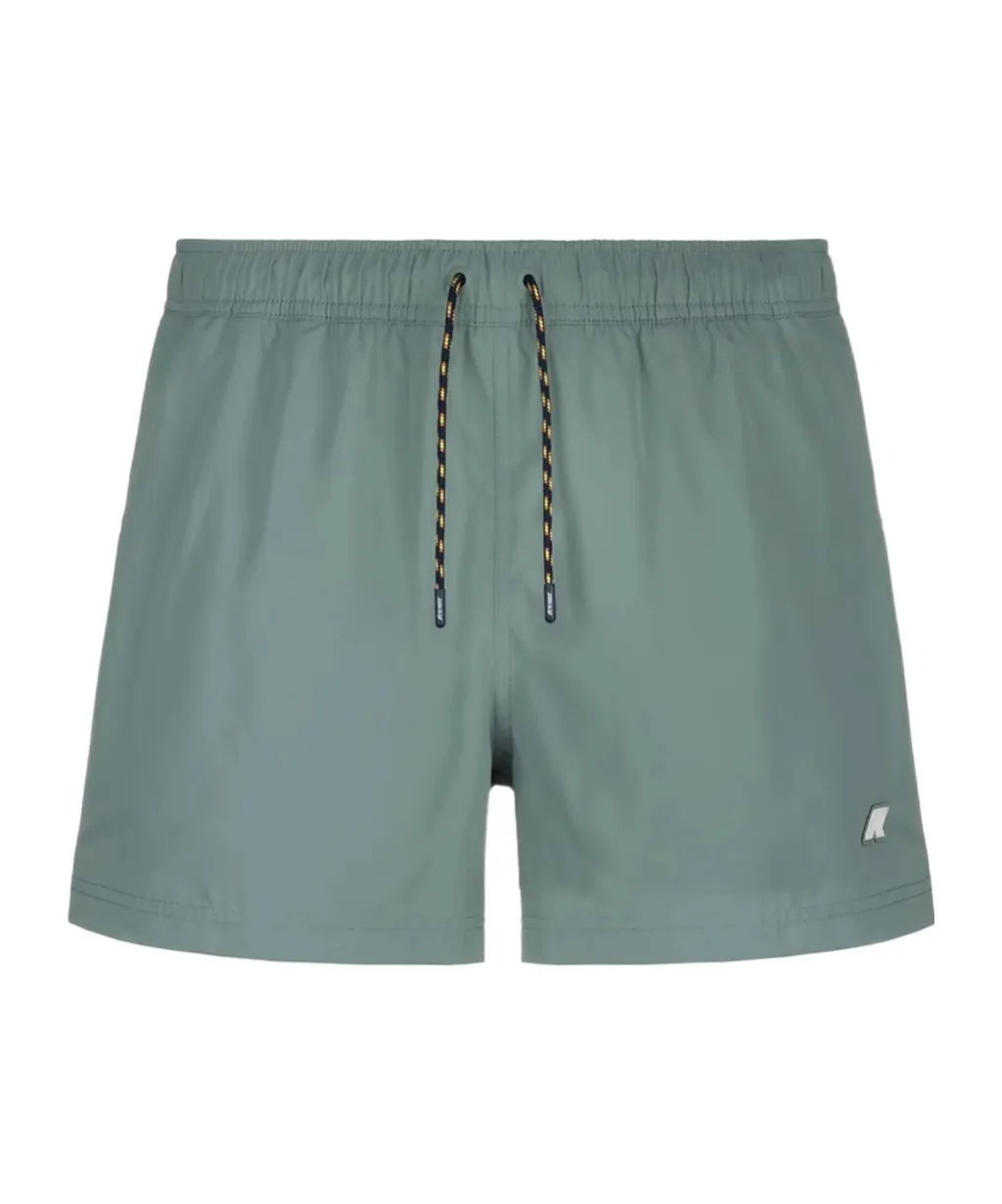 Drawstring Waist Swim Shorts