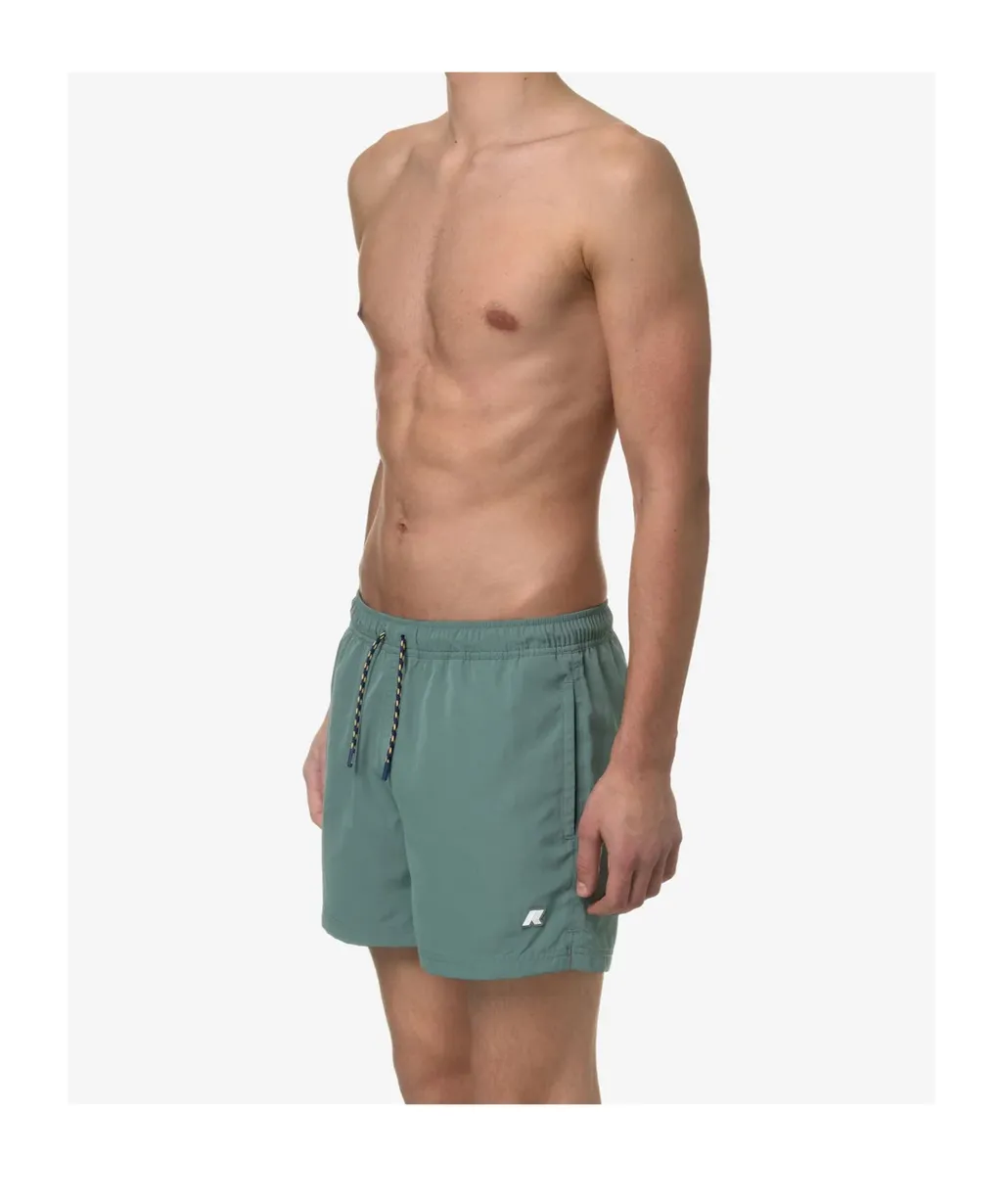 Drawstring Waist Swim Shorts