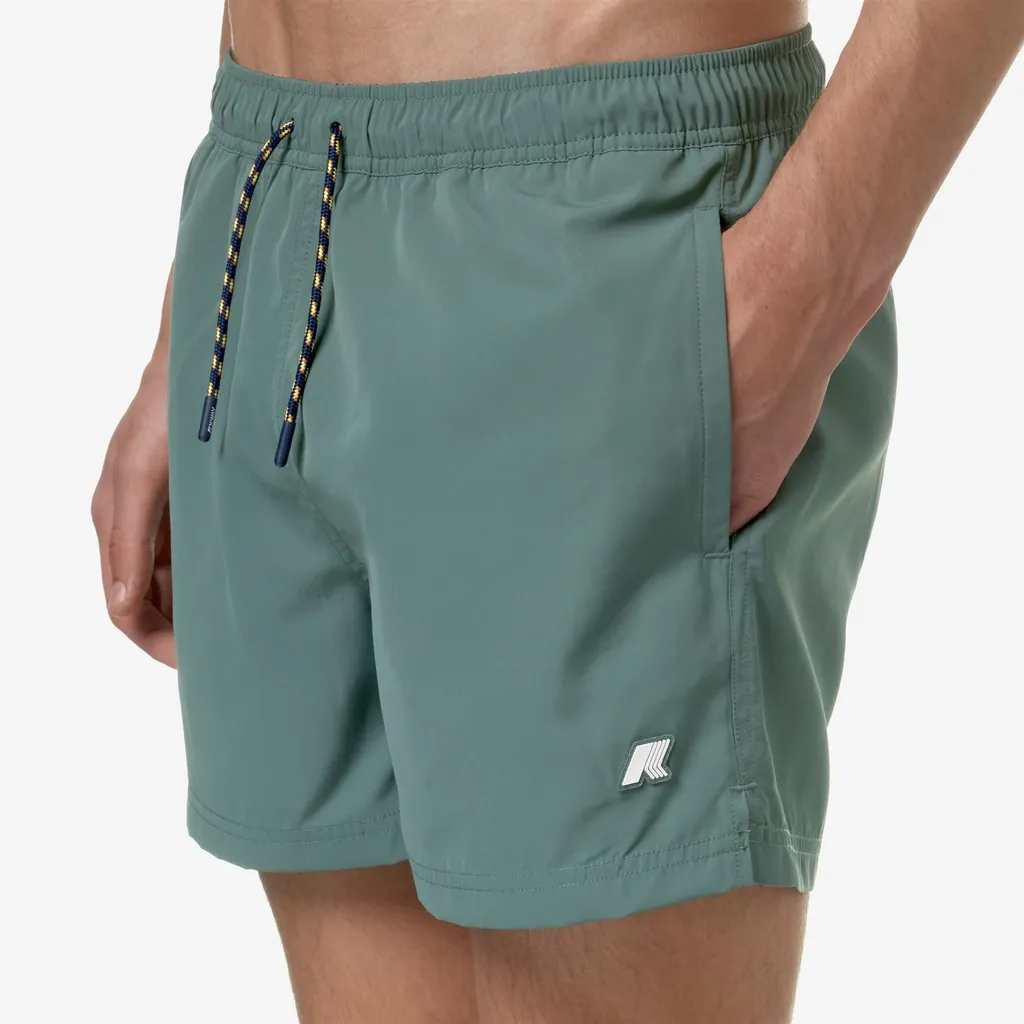 Drawstring Waist Swim Shorts
