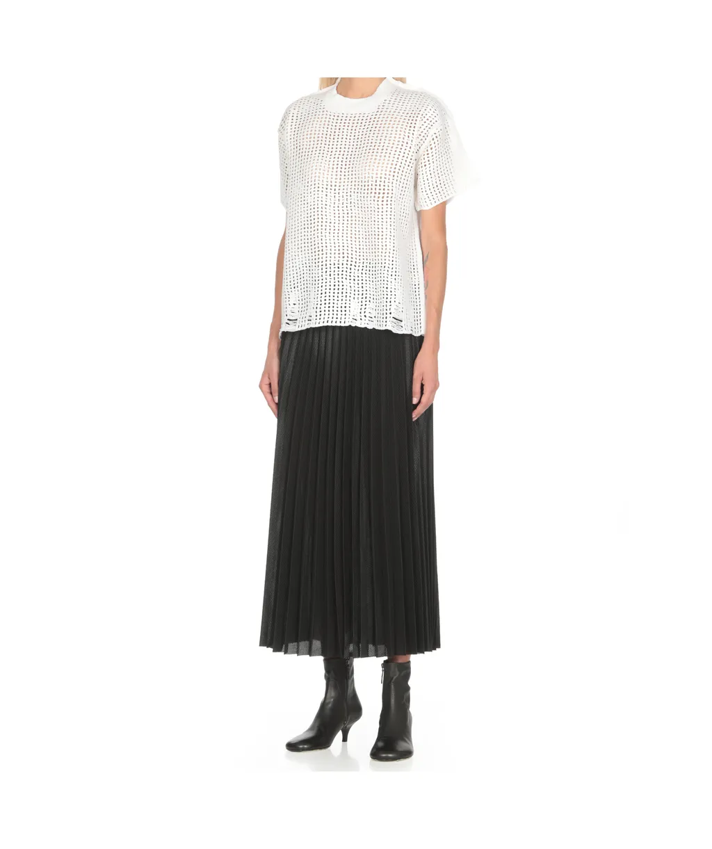 Junya Watanabe Open-Knit Short Sleeved T-Shirt