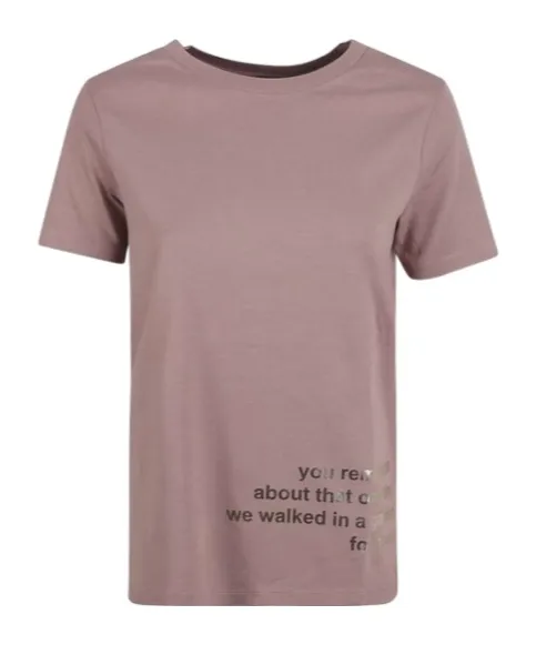 's Max Mara Slogan Printed Crewneck T-Shirt