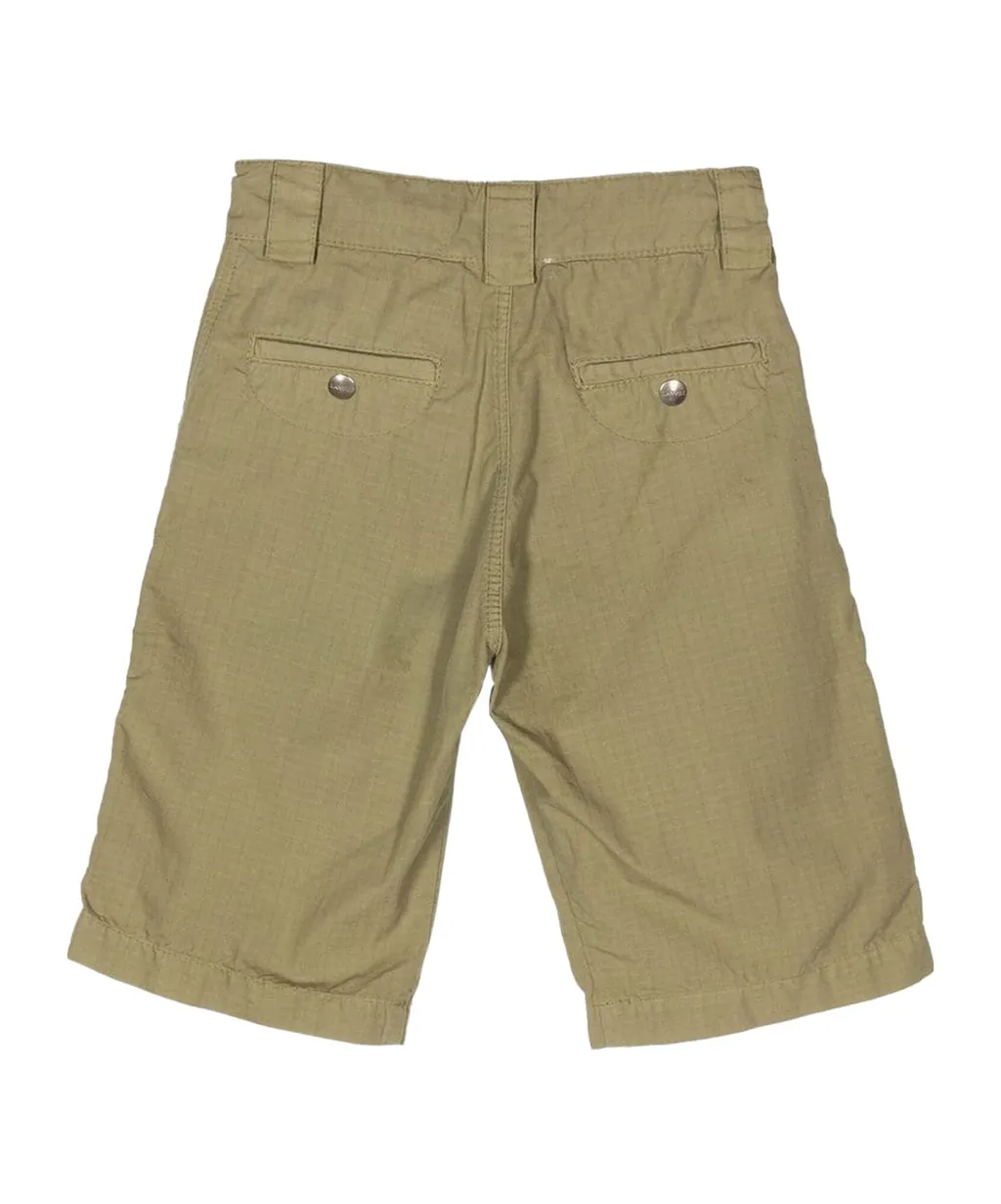 Lanvin Enfant Logo Embroidered Belted Shorts