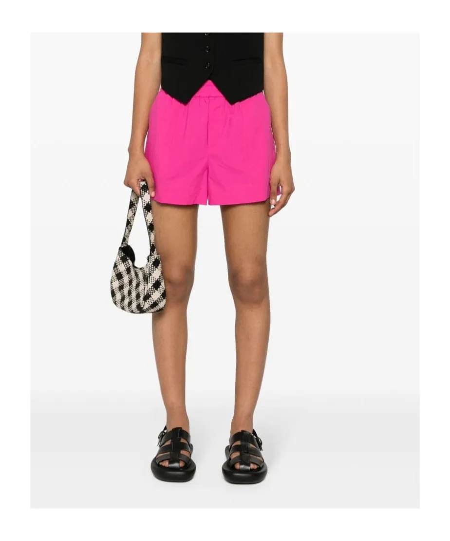Elasticated-Waist Cotton Shorts