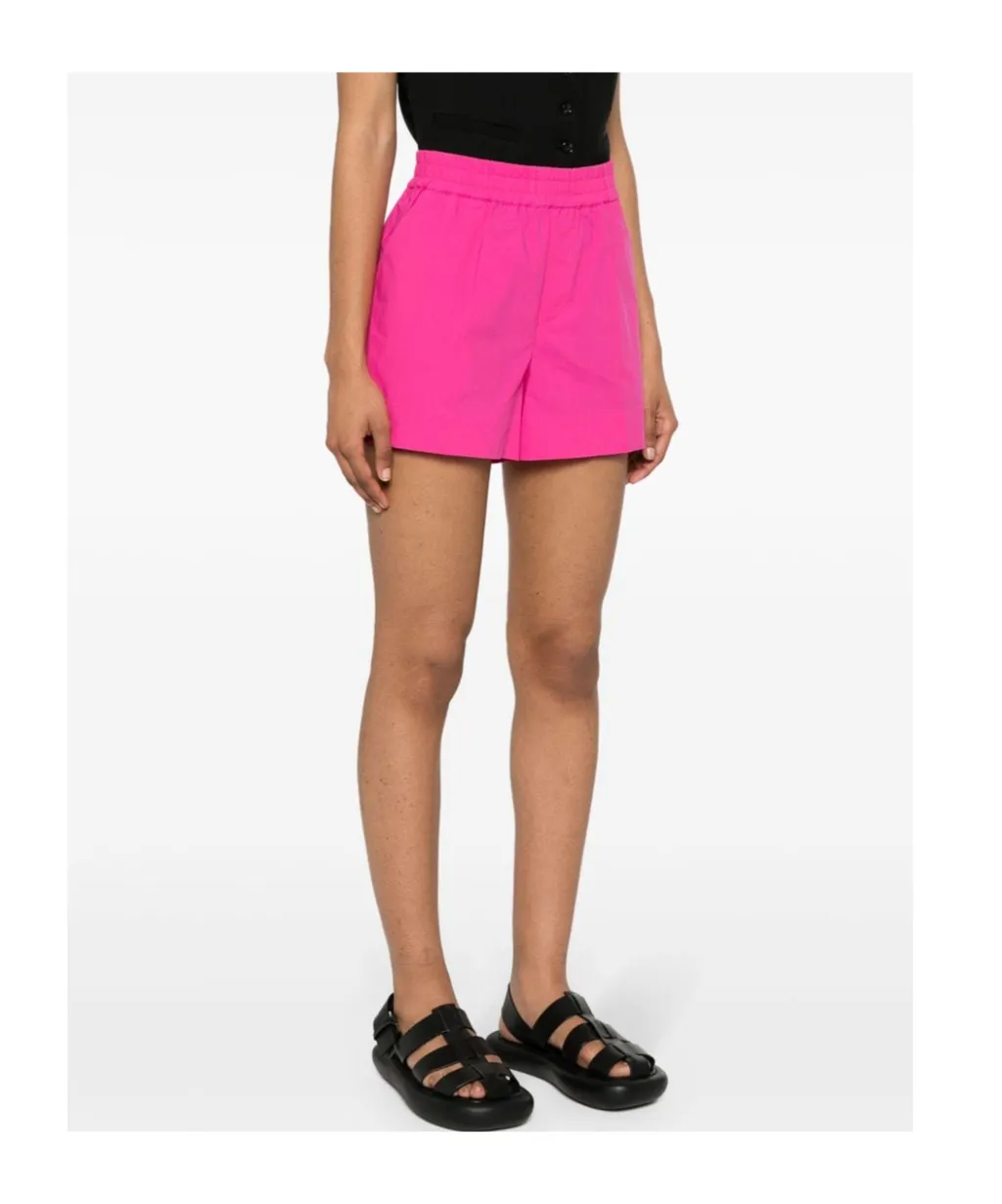 Elasticated-Waist Cotton Shorts