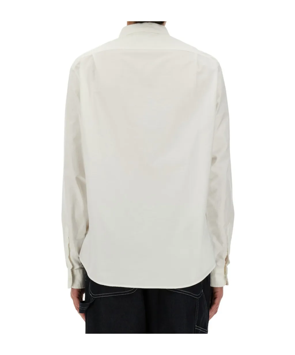 X Maison Kitsuné Logo-Embroidered Shirt