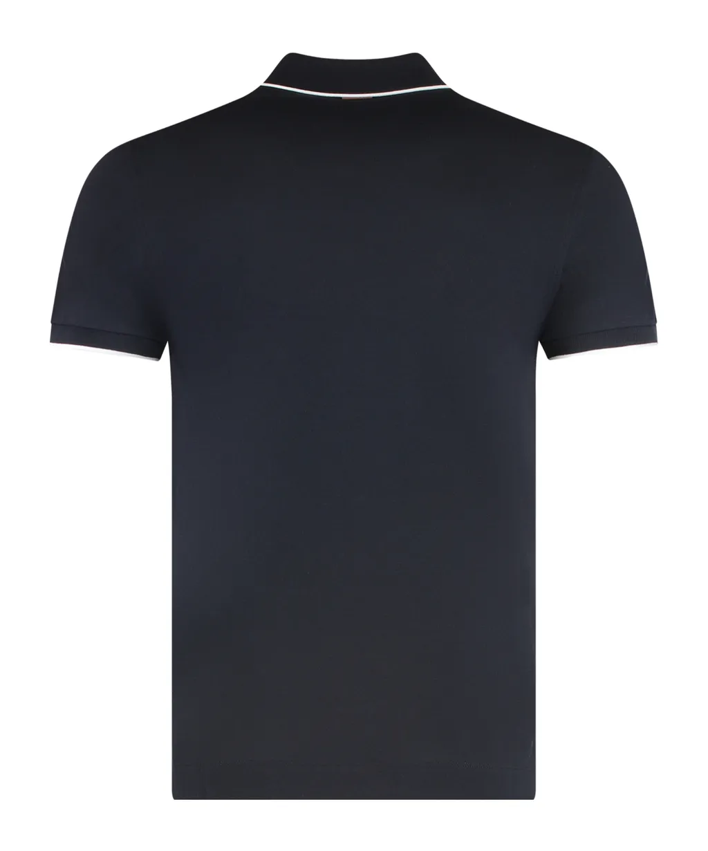 Zegna Logo Embroidered Polo Shirt