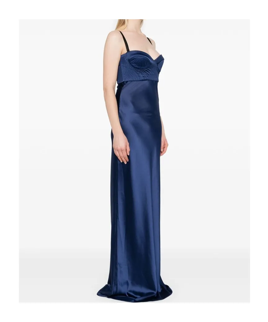 Matelassé Detailed Maxi Dress