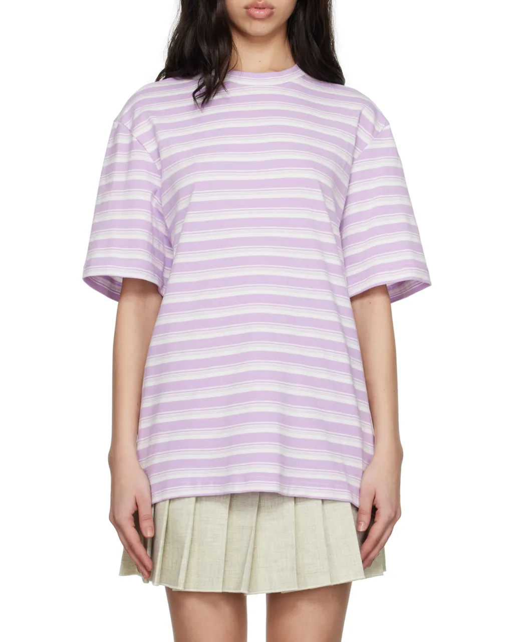 Paco Rabanne Striped Jersey Oversized T-Shirt