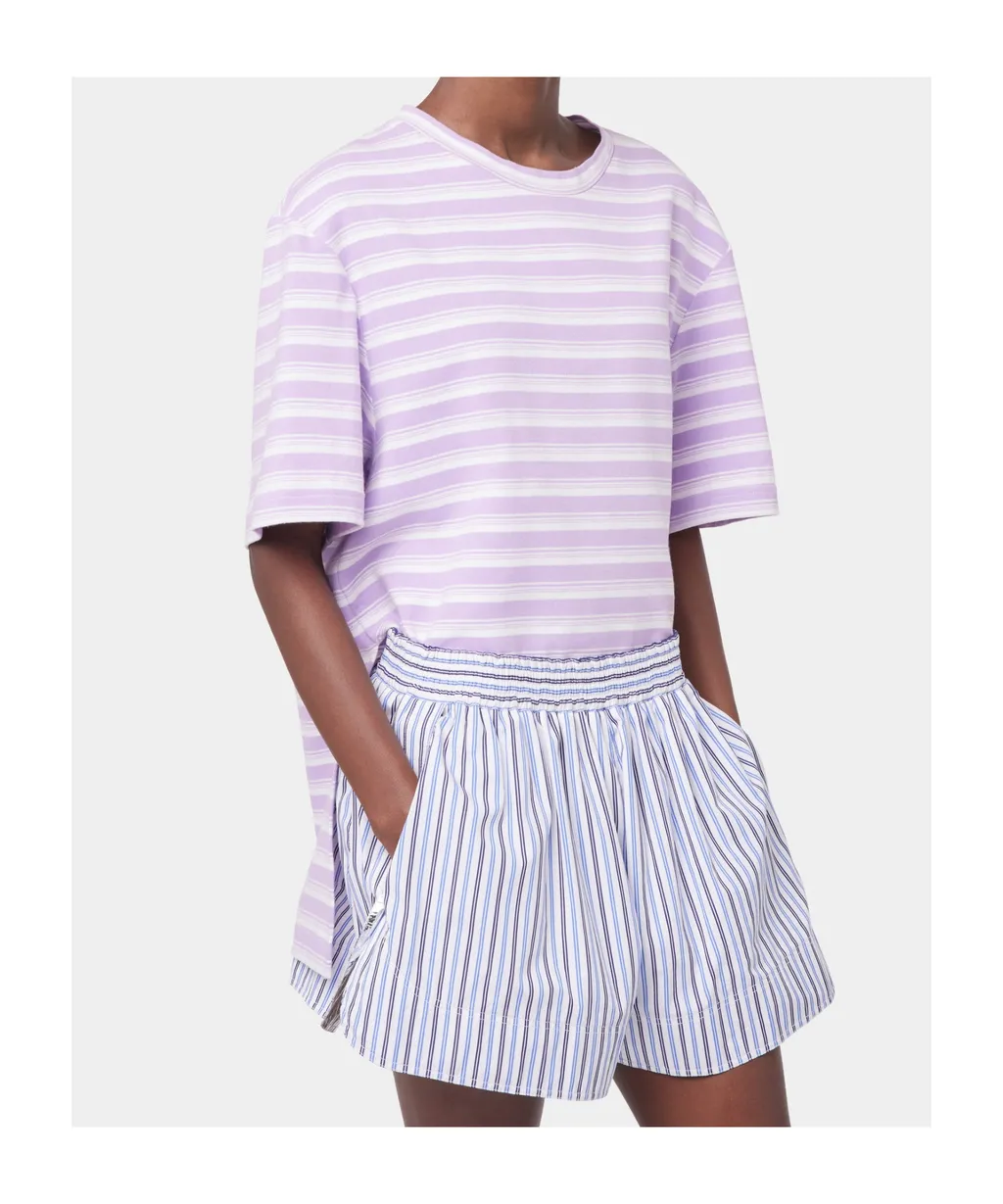 Paco Rabanne Striped Jersey Oversized T-Shirt