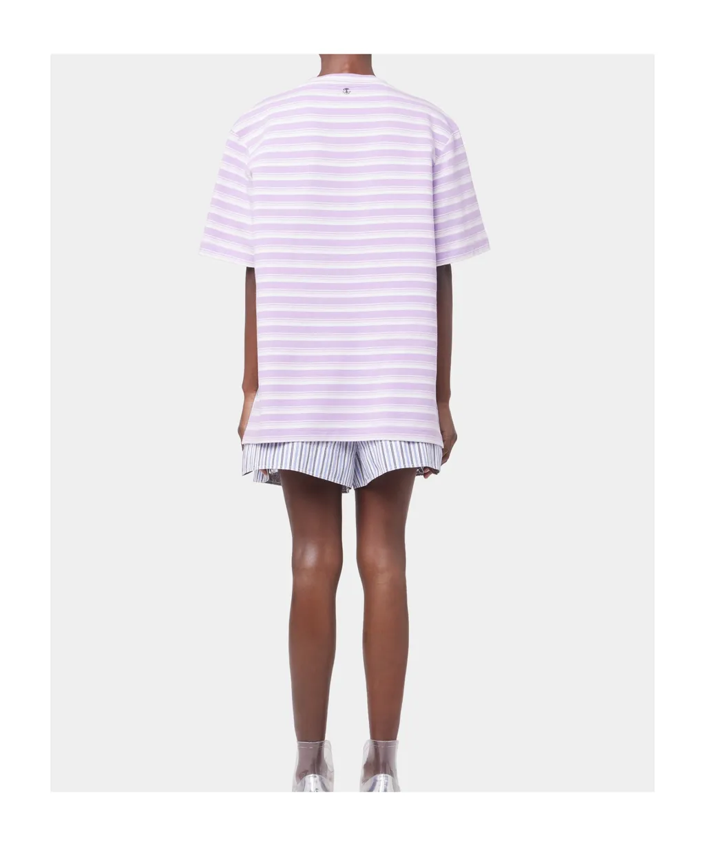 Paco Rabanne Striped Jersey Oversized T-Shirt