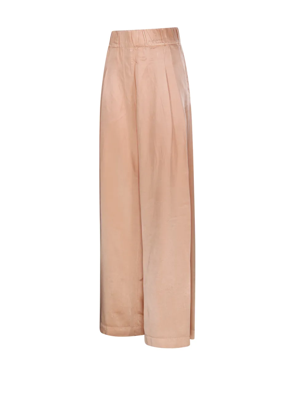 Pleated Wide-Leg Track Pants