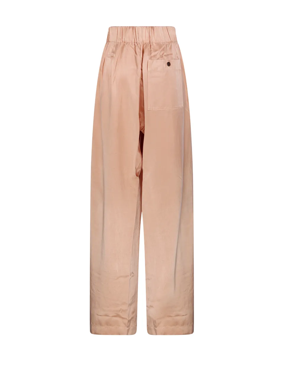 Pleated Wide-Leg Track Pants