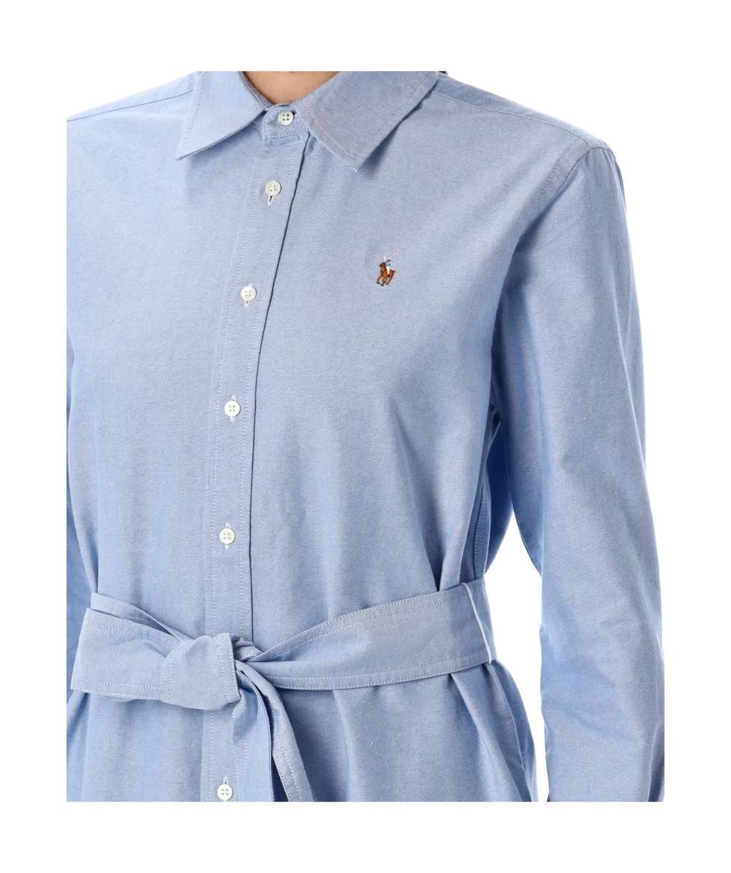 Polo Ralph Lauren Belted Oxford Shirtdress