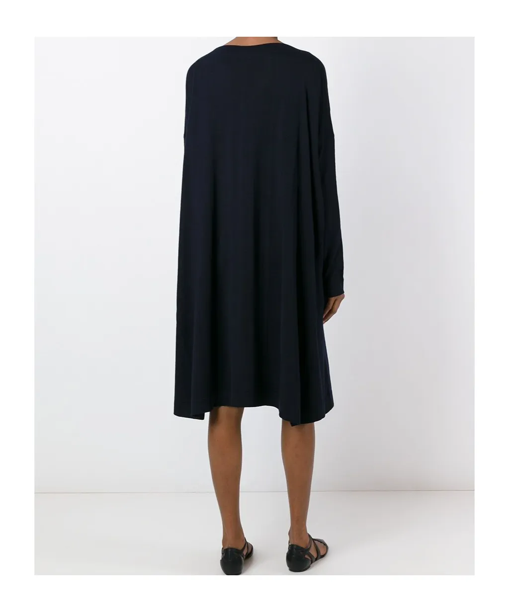 Boat Neck Ruched Dress